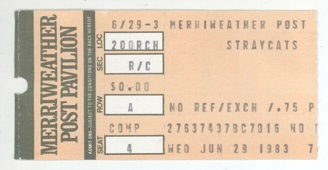 Ticket Merriweather Post Pavilion 1983